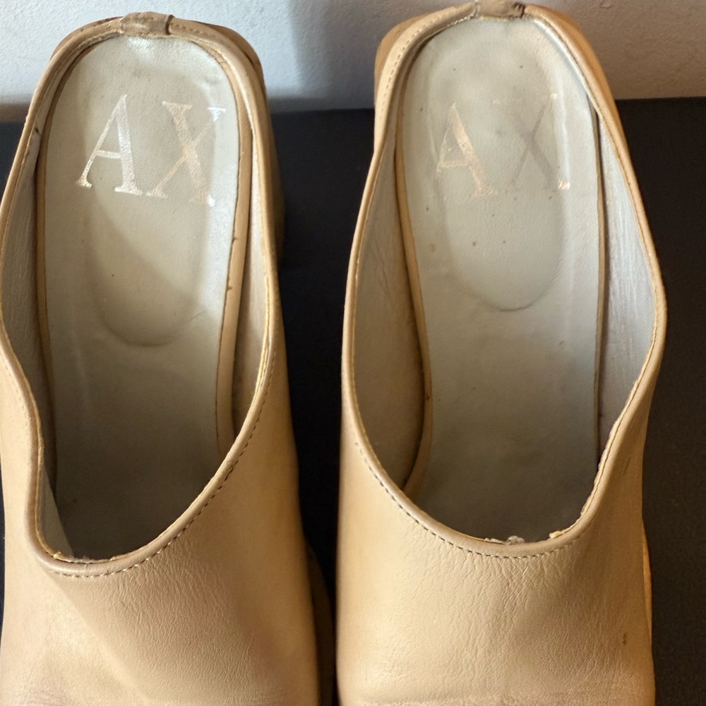 Vintage Armani Leather Mules – Made in Italy – Size 39 - Picture 7 of 9